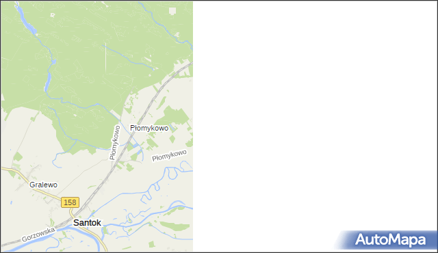 mapa Brzezinka gmina Zwierzyn, Brzezinka gmina Zwierzyn na mapie Targeo