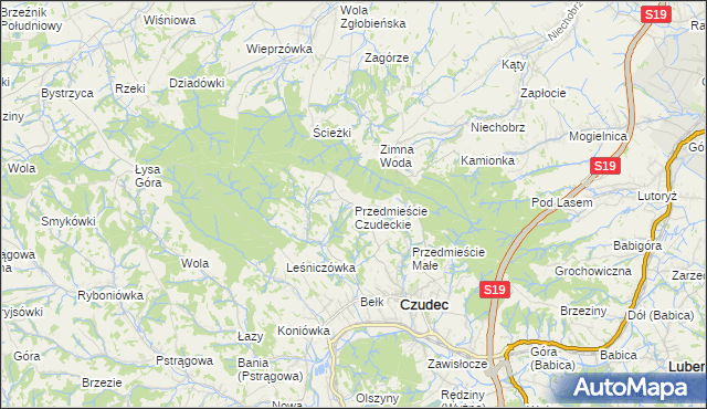 mapa Przedmieście Czudeckie, Przedmieście Czudeckie na mapie Targeo