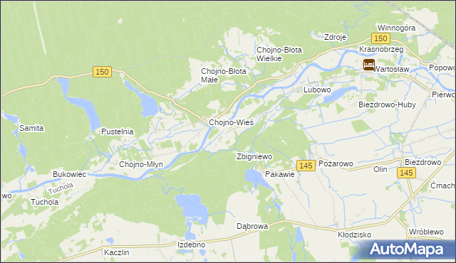 mapa Karolewo gmina Wronki, Karolewo gmina Wronki na mapie Targeo