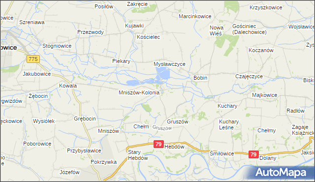 mapa Pławowice, Pławowice na mapie Targeo