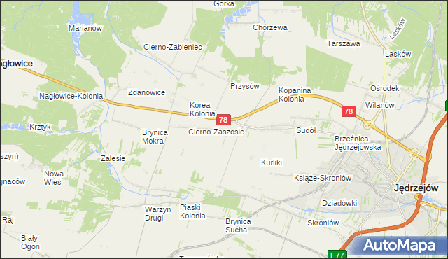 mapa Prząsław, Prząsław na mapie Targeo