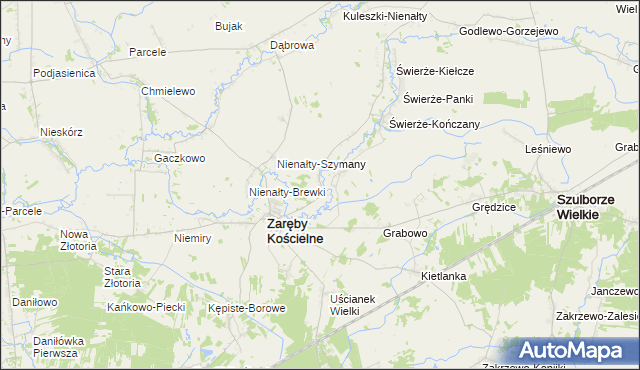 mapa Skłody-Stachy, Skłody-Stachy na mapie Targeo