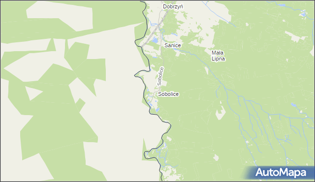 mapa Sobolice gmina Przewóz, Sobolice gmina Przewóz na mapie Targeo