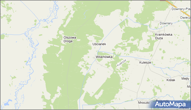 mapa Wilamówka, Wilamówka na mapie Targeo