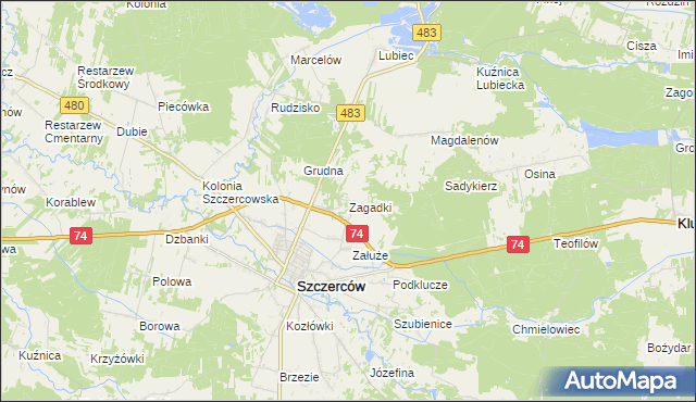 mapa Zagadki, Zagadki na mapie Targeo
