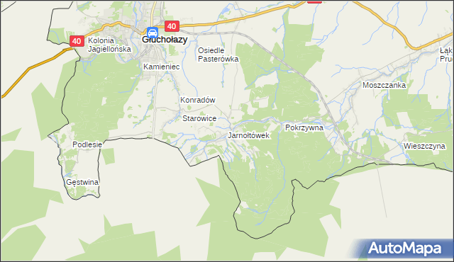 mapa Jarnołtówek, Jarnołtówek na mapie Targeo