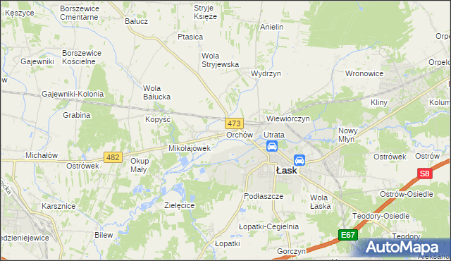 mapa Orchów, Orchów na mapie Targeo