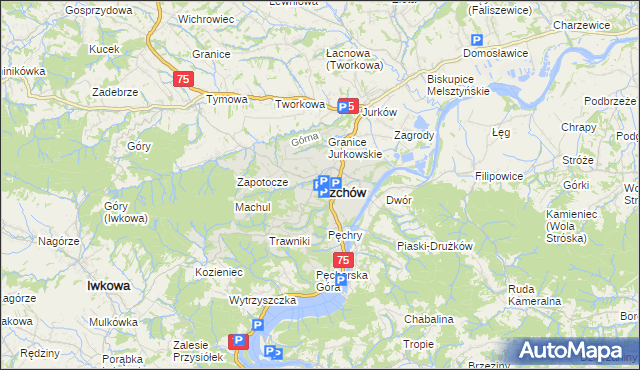 mapa Czchów, Czchów na mapie Targeo