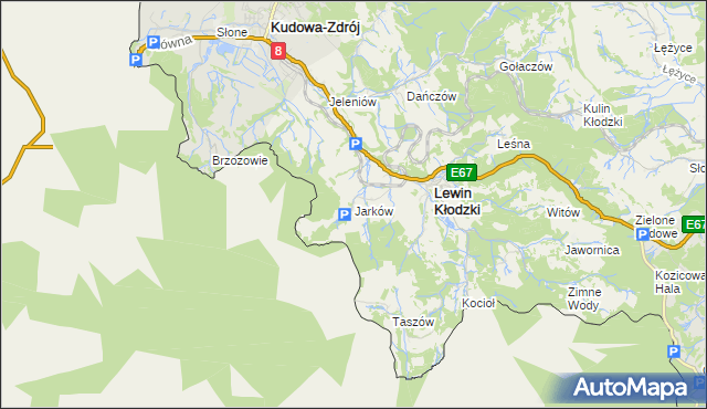 mapa Jarków, Jarków na mapie Targeo