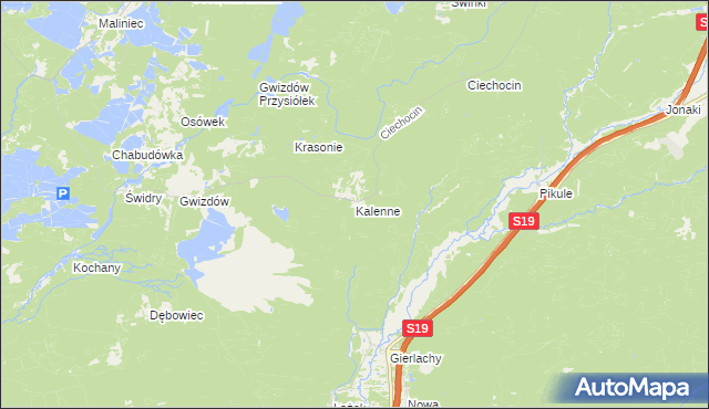 mapa Kalenne, Kalenne na mapie Targeo