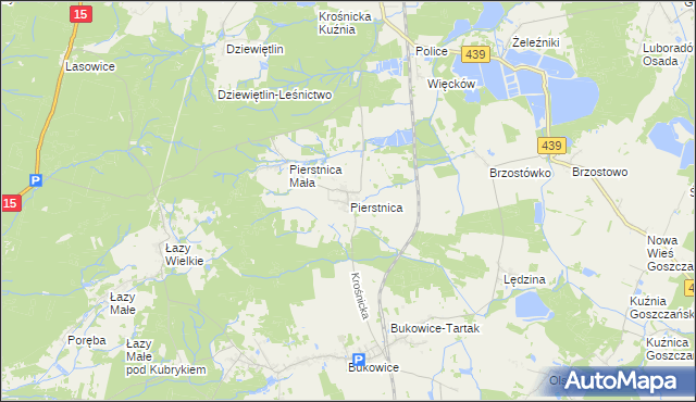 mapa Pierstnica, Pierstnica na mapie Targeo