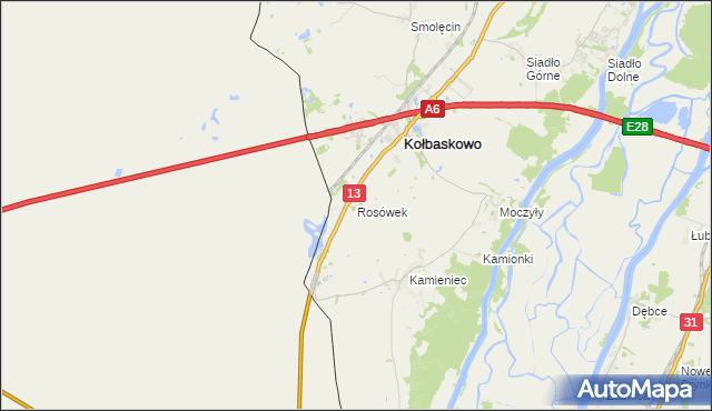 mapa Rosówek, Rosówek na mapie Targeo