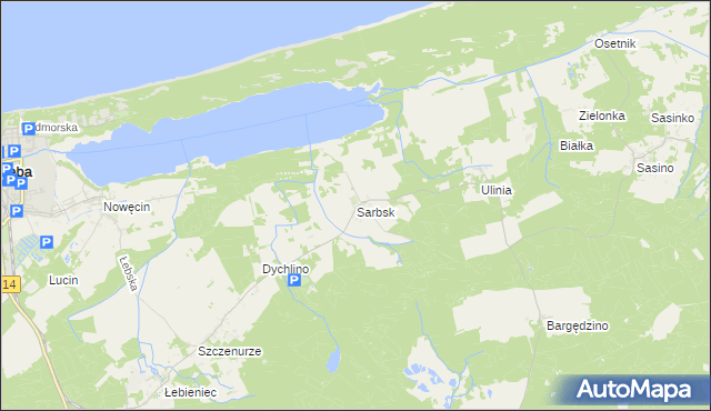 mapa Sarbsk, Sarbsk na mapie Targeo