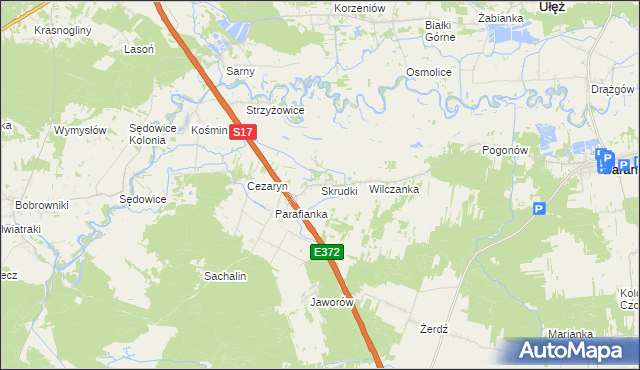 mapa Skrudki, Skrudki na mapie Targeo