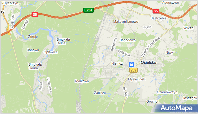 mapa Jagodowo Leśniczówka, Jagodowo Leśniczówka na mapie Targeo