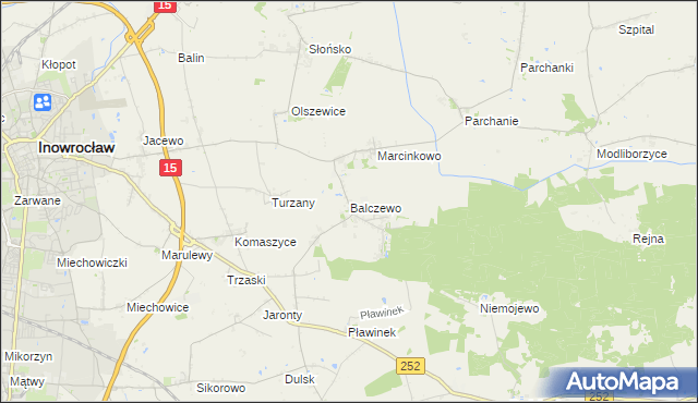 mapa Balczewo, Balczewo na mapie Targeo