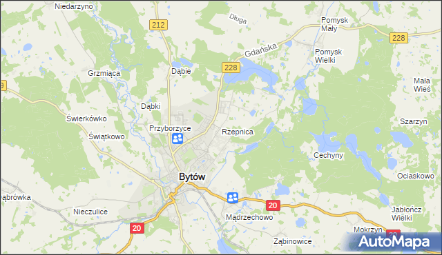 mapa Rzepnica, Rzepnica na mapie Targeo