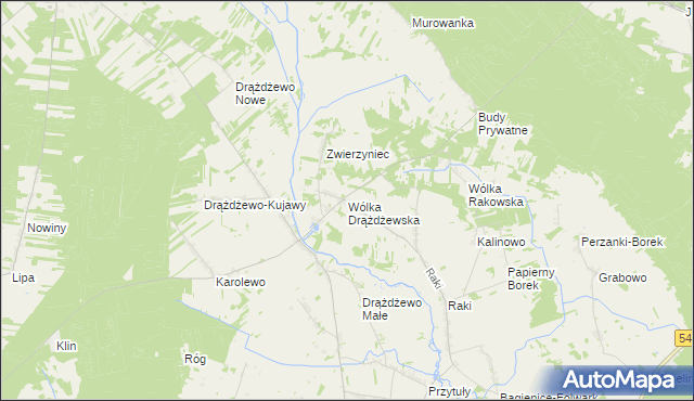 mapa Wólka Drążdżewska, Wólka Drążdżewska na mapie Targeo