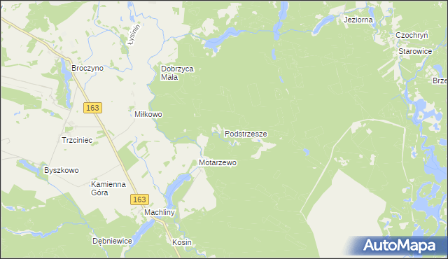 mapa Podstrzesze, Podstrzesze na mapie Targeo