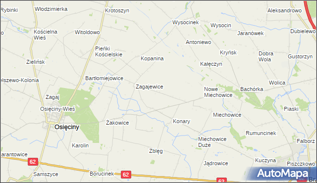 mapa Lekarzewice, Lekarzewice na mapie Targeo