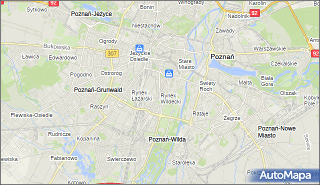 mapa Rynek Wildecki, Rynek Wildecki na mapie Targeo