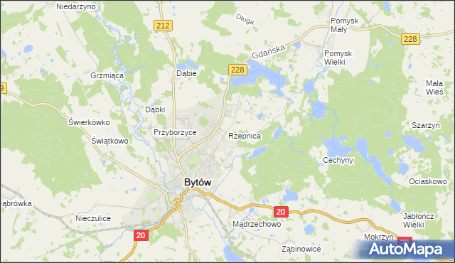 mapa Rzepnica, Rzepnica na mapie Targeo