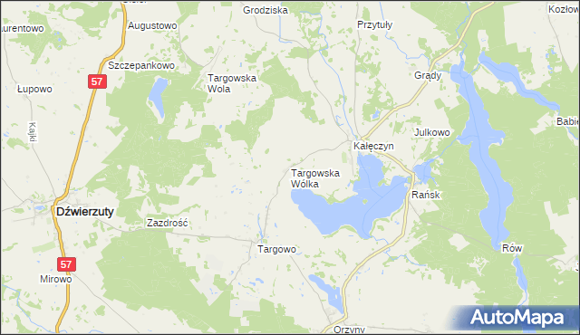 mapa Targowska Wólka, Targowska Wólka na mapie Targeo