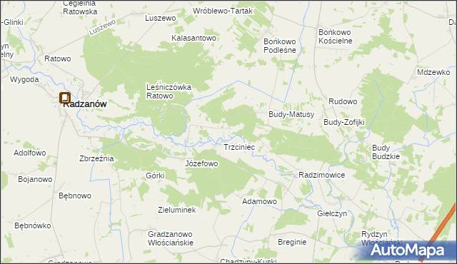 mapa Bieżany, Bieżany na mapie Targeo