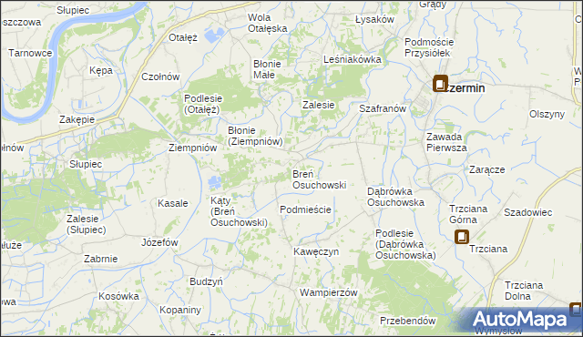 mapa Breń Osuchowski, Breń Osuchowski na mapie Targeo