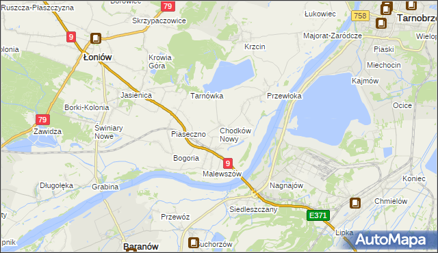 mapa Chodków Nowy, Chodków Nowy na mapie Targeo