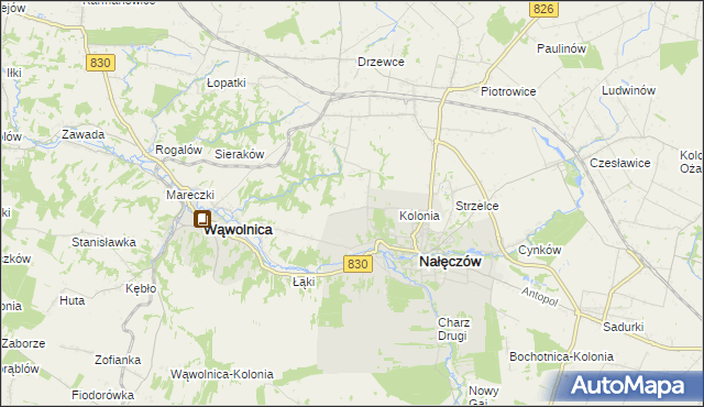 mapa Chruszczów-Kolonia, Chruszczów-Kolonia na mapie Targeo