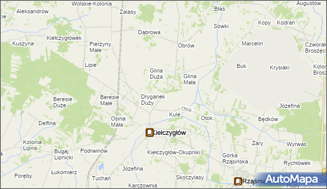 mapa Dryganek Mały, Dryganek Mały na mapie Targeo