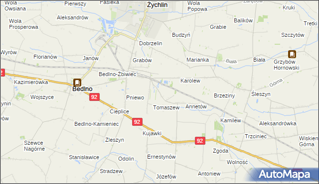 mapa Franciszków Nowy, Franciszków Nowy na mapie Targeo