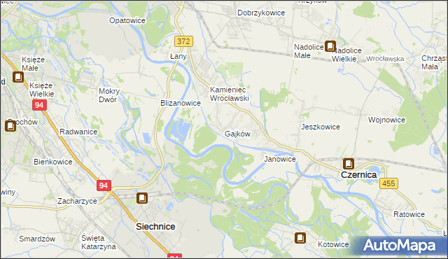 mapa Gajków, Gajków na mapie Targeo