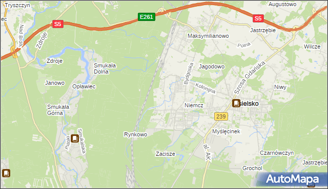 mapa Jagodowo Leśniczówka, Jagodowo Leśniczówka na mapie Targeo