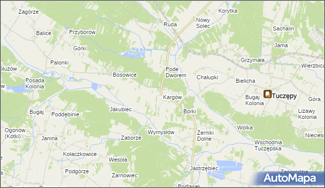 mapa Kargów, Kargów na mapie Targeo