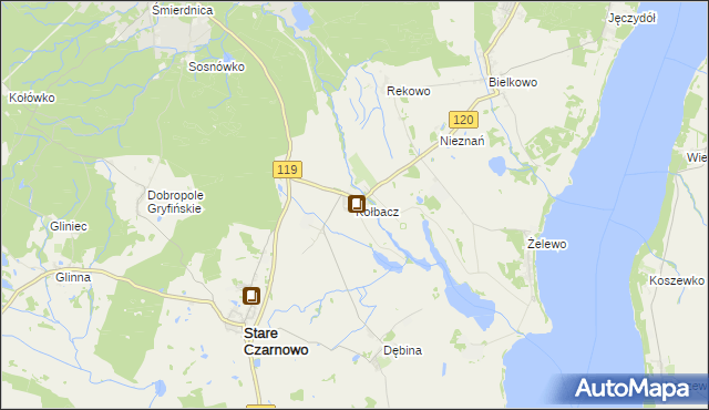 mapa Kołbacz, Kołbacz na mapie Targeo