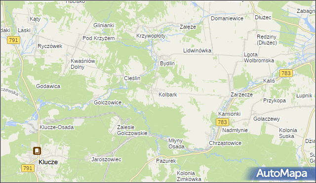 mapa Kolbark, Kolbark na mapie Targeo