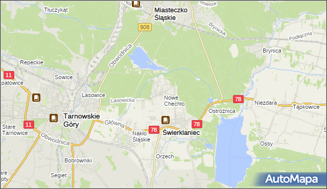 mapa Nowe Chechło, Nowe Chechło na mapie Targeo