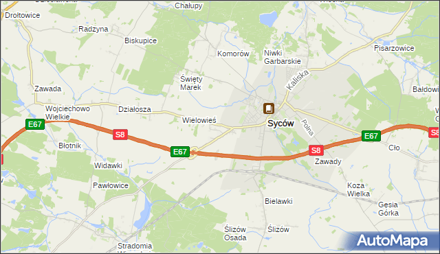 mapa Nowy Dwór gmina Syców, Nowy Dwór gmina Syców na mapie Targeo