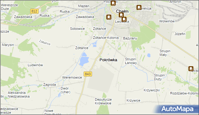 mapa Pokrówka, Pokrówka na mapie Targeo