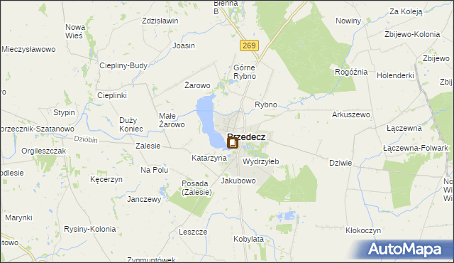 mapa Przedecz, Przedecz na mapie Targeo