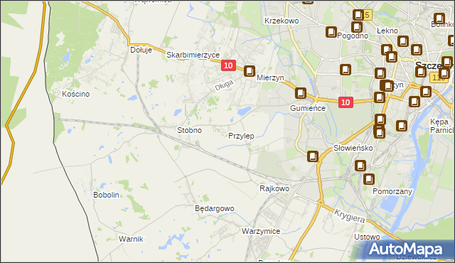 mapa Przylep, Przylep na mapie Targeo