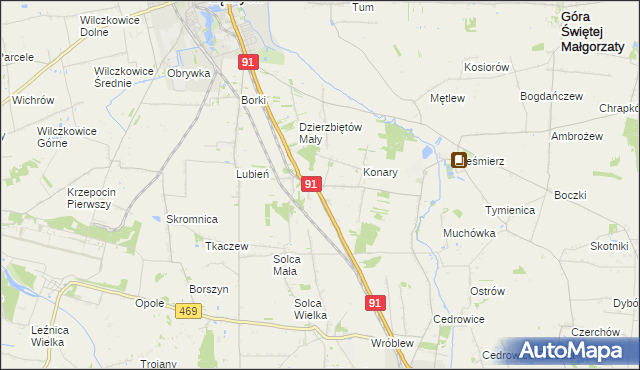mapa Sierpów, Sierpów na mapie Targeo