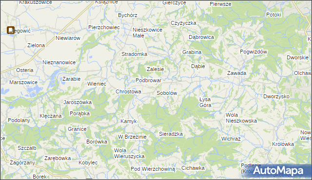 mapa Sobolów, Sobolów na mapie Targeo