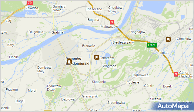 mapa Suchorzów, Suchorzów na mapie Targeo