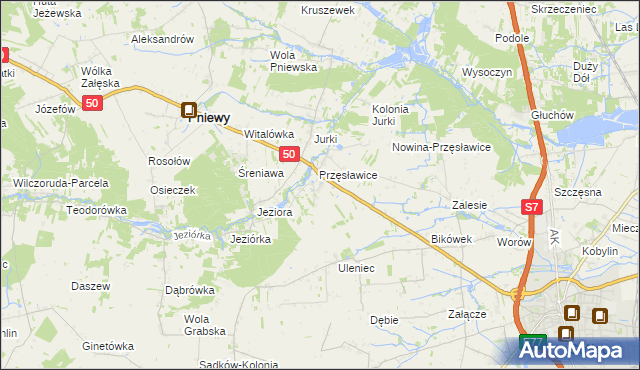 mapa Tomaszówka gmina Pniewy, Tomaszówka gmina Pniewy na mapie Targeo