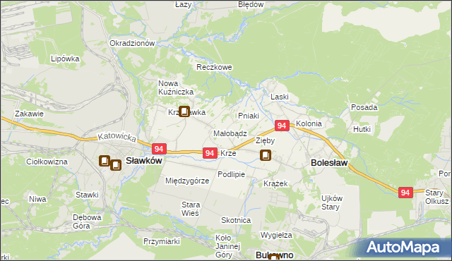 mapa Ujków Nowy, Ujków Nowy na mapie Targeo