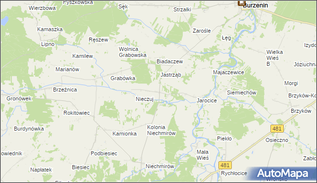 mapa Waszkowskie, Waszkowskie na mapie Targeo