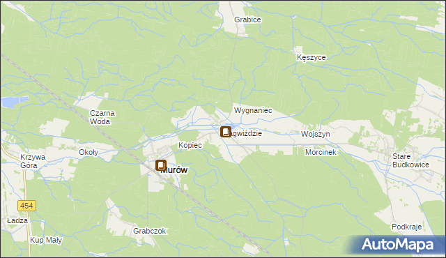 mapa Zagwiździe, Zagwiździe na mapie Targeo